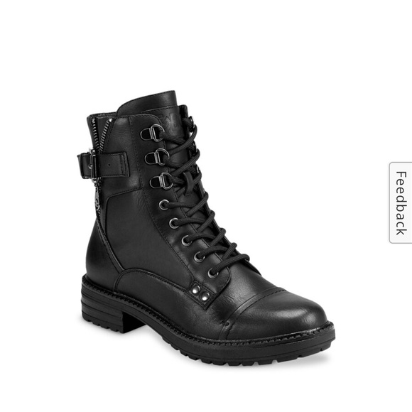 Women’s Black Gessy combat boot from GBG Los Angeles - size 6.5M - Gently Worn - Picture 3 of 8